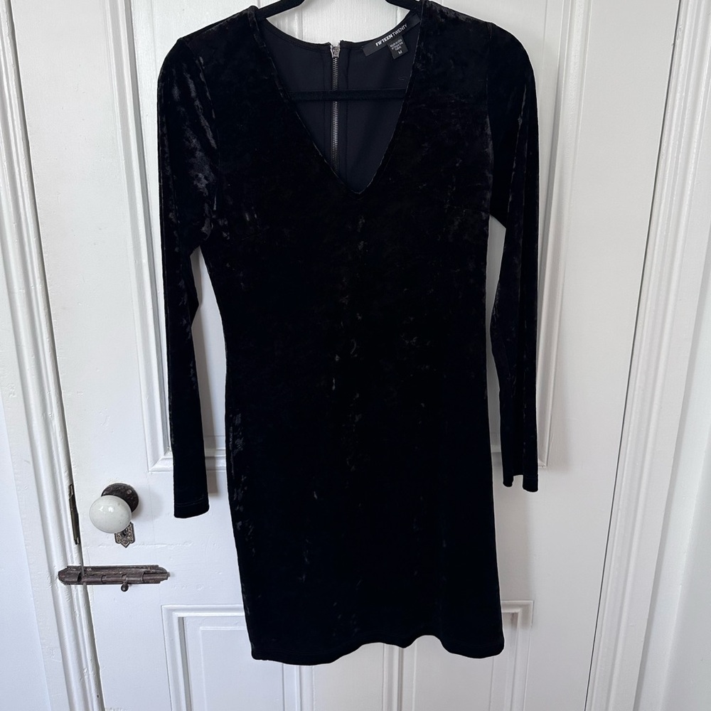 FIFTEENTWENTY crushed velvet bodycon Mini